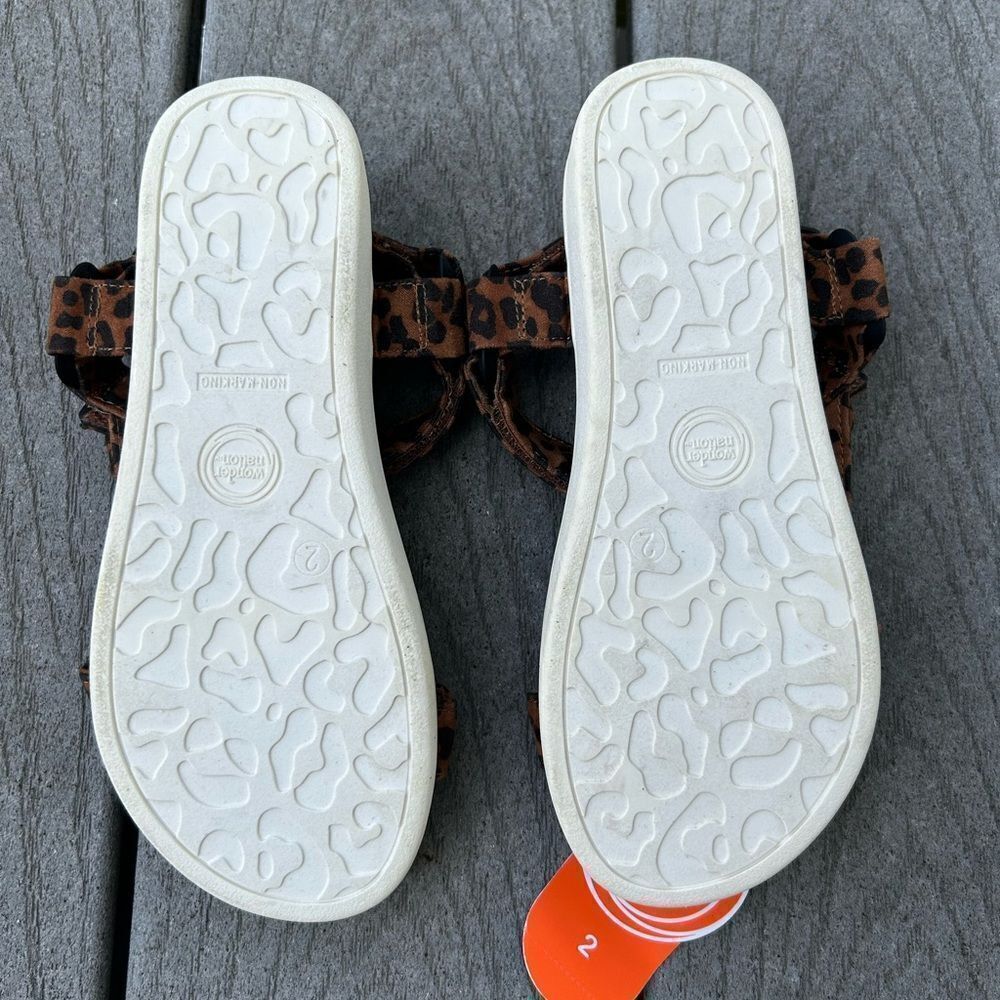 Leopard Flatform Sandals - Picture 8 of 9